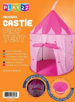 Play Tent Princess Pink Castle Glowing In The Dark Stars - Portable Kids Play Tent Fordable Into A Carrying Bag For Outdoor And Indoor Use - Play22usa -Best Toys Store GUEST 04763ed5 303d 4220 9c3c 6f4b6de50e9f