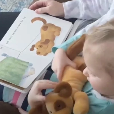 Mary Meyer Puppy Soft Plush & "Puppy's Toy Tale" Board Book - Plush & Book Set 6 Mary Meyer Puppy Soft Plush & "Puppy's Toy Tale" Board Book - Plush & Book Set - Image 4