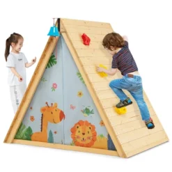 Costway Climbing Triangle With Tent Triangle Climber Crawling Toys For Kids & Baby -Best Toys Store GUEST 0719d82f 0478 482d 8f77 f26ac0c29bc5