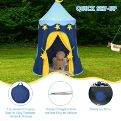 Costway Kids Foldable Pop Up Play Tent W/ Star Lights Carry Bag Indoor Outdoor 15 Costway Kids Foldable Pop Up Play Tent W/ Star Lights Carry Bag Indoor Outdoor -Best Toys Store GUEST 09aea477 20c3 4dac 9c15 97c76afd2ef6