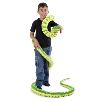 Melissa & Doug Giant Boa Constrictor - Lifelike Stuffed Animal Snake, 14' Long 4 Melissa & Doug Giant Boa Constrictor - Lifelike Stuffed Animal Snake, 14' Long - Image 2