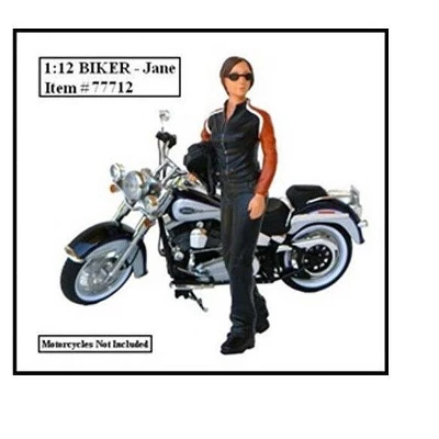 Biker Jane Figure For 1:12 Models By American Diorama 3 Biker Jane Figure For 1:12 Models By American Diorama
