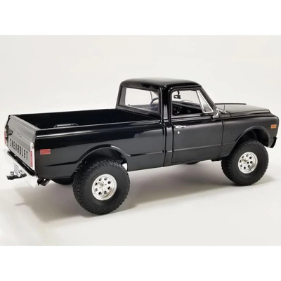 1970 Chevrolet K10 4x4 Pickup Truck Black Limited Edition To 1050 Pieces Worldwide 1/18 Diecast Model Car By ACME 6 1970 Chevrolet K10 4x4 Pickup Truck Black Limited Edition To 1050 Pieces Worldwide 1/18 Diecast Model Car By ACME - Image 4