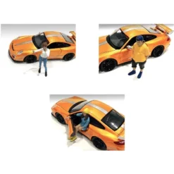 "Car Meet 1" 6 Piece Figurine Set For 1/24 Scale Models By American Diorama