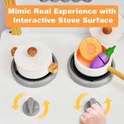 Costway Kids Play Kitchen Set Toddler Pretend Cooking Set W/ Cabinet&Accessories -Best Toys Store GUEST 16b1959f e439 4c0c b706 e7fea5bed173