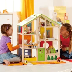 Hape Wooden All Season/4 Season 6 Tier Unfurnished Dollhouse Kids Play House For Children Ages 3 Years And Up, Multicolored -Best Toys Store GUEST 179131a9 9f5f 4659 9c66 6f85841fbeae