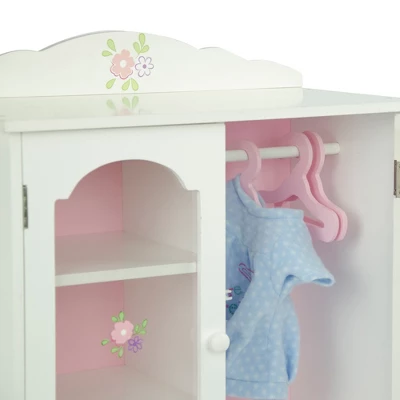 Olivia's Little World - Little Princess 18" Doll Furniture - Fancy Closet With 3 Hangers 8 Olivia's Little World - Little Princess 18" Doll Furniture - Fancy Closet With 3 Hangers - Image 6