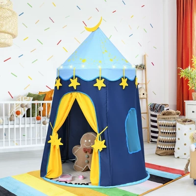 Costway Kids Foldable Pop Up Play Tent W/ Star Lights Carry Bag Indoor Outdoor 5 Costway Kids Foldable Pop Up Play Tent W/ Star Lights Carry Bag Indoor Outdoor - Image 3