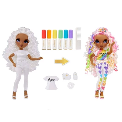 Rainbow High Color & Create DIY Fashion Doll - Purple Eyes/Curly Hair 3 Rainbow High Color & Create DIY Fashion Doll - Purple Eyes/Curly Hair