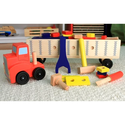 Melissa & Doug Big Rig Truck Wooden Building Set (22pc) 4 Melissa & Doug Big Rig Truck Wooden Building Set (22pc) - Image 2
