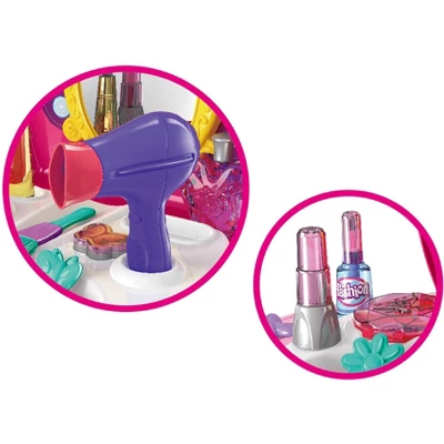 Link Worldwide Deluxe 21pc Princess Cosmetic Toy Beauty Dressup Playset Pretend Play Toy Set - Pink 3 Link Worldwide Deluxe 21pc Princess Cosmetic Toy Beauty Dressup Playset Pretend Play Toy Set - Pink