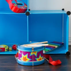 Double-sided Toy Marching Drum With Adjustable Strap And Two Wooden Drum Sticks By Hey! Play! -Best Toys Store GUEST 1ea45254 8a7f 40e6 ae7e ecf09bde5c40