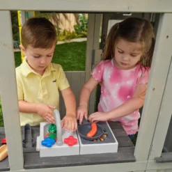 KidKraft Patio Party Wooden Outdoor Playhouse With Spinner Block Puzzle - 14pc -Best Toys Store GUEST 1f3881b0 5140 40fa b233 4add4d236fec