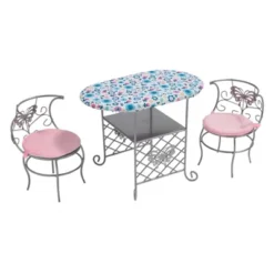 Badger Basket Tea Time Metal Doll Table And Chair Set With Accessories - Silver/Pink/Multi -Best Toys Store GUEST 1f4f4f19 0255 4381 b705 51e8e559fba7