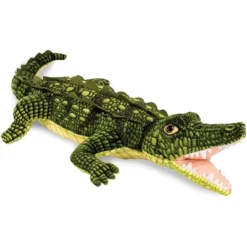 Underwraps Real Planet Open Mouth Crocodile Green 51.25 Inch Realistic Soft Plush
