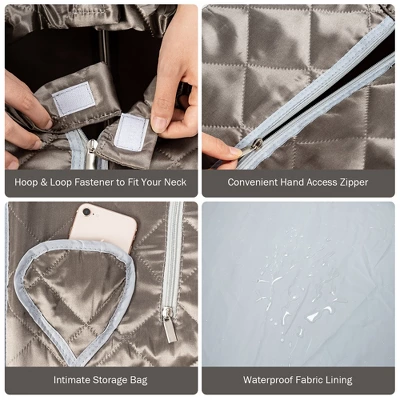 Costway 9-gear Adjustable Temperature Portable Steam Sauna W/ Herbal Box Gray 8 Costway 9-gear Adjustable Temperature Portable Steam Sauna W/ Herbal Box Gray - Image 6