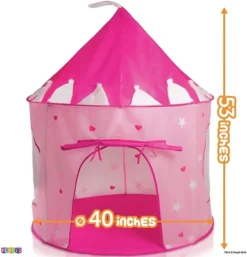 Play Tent Princess Pink Castle Glowing In The Dark Stars - Portable Kids Play Tent Fordable Into A Carrying Bag For Outdoor And Indoor Use - Play22usa -Best Toys Store GUEST 203ecda3 b94b 4e0b b186 7f215a8f60cb