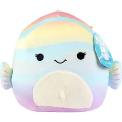 Squishmallow New 8" Canda The Rainbow Fish - Official Kellytoy 2022 Plush - Soft And Squishy Fish Stuffed Animal Toy - Great Gift For Kids