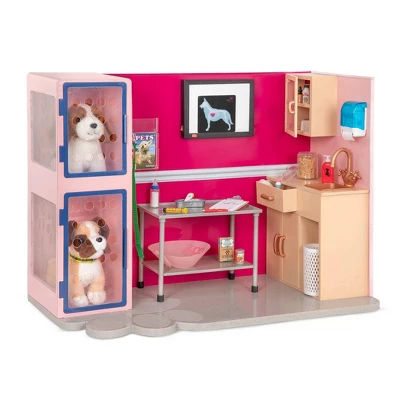 Our Generation Healthy Paws Vet Clinic Playset In Pink With Electronics For 18" Dolls 3 Our Generation Healthy Paws Vet Clinic Playset In Pink With Electronics For 18" Dolls