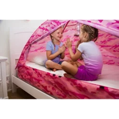 Pacific Play Tents Kids Pink Camo Bed Tent Twin Size -Best Toys Store GUEST 22b2d05a 09f0 464c bcf9 fb78e4450cd3