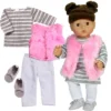 Sophia’s 4 Piece Winter Outfit With Shoes Set For 15'' Dolls, Pink/Gray -Best Toys Store GUEST 22ec006e cf14 4d16 82a5 feb26ce9fc39