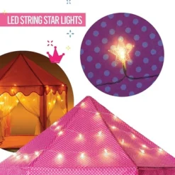Large Playhouse Tent - Princess Castle Pink With Star Lights And Carry Bag - Play22USA 17 Large Playhouse Tent - Princess Castle Pink With Star Lights And Carry Bag - Play22USA -Best Toys Store GUEST 23c37842 13e6 4475 a45e 77b7a633d1d6
