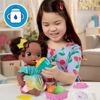 Baby Alive Fruity Sips Baby Doll - Black Hair/Brown Eyes 6 Baby Alive Fruity Sips Baby Doll - Black Hair/Brown Eyes - Image 4