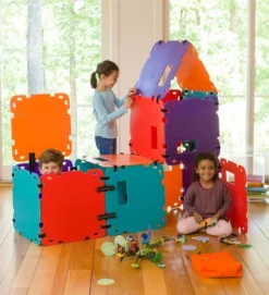 HearthSong 32-Panel Colorblock Fantasy Forts Indoor And Outdoor Building Kit -Best Toys Store GUEST 26f9bf70 951c 4434 8849 10a19c1a8187