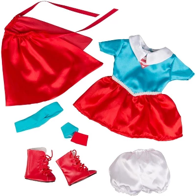Dress Along Dolly Superwoman Outfit For American Girl Doll 5 Dress Along Dolly Superwoman Outfit For American Girl Doll - Image 3