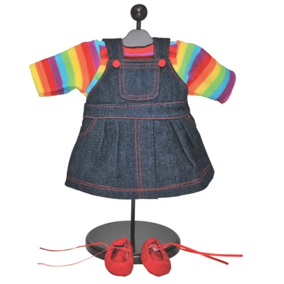 The Queen's Treasures 15 Inch Doll Set Of Two Overall Skirt & Pants Outfits 8 The Queen's Treasures 15 Inch Doll Set Of Two Overall Skirt & Pants Outfits - Image 6