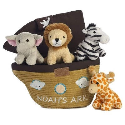 Ebba Baby Talk 8" Noah's Ark Brown Stuffed Animal 4 Ebba Baby Talk 8" Noah's Ark Brown Stuffed Animal - Image 2