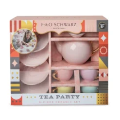FAO Schwarz Hand-Glazed Ceramic Tea Party Set - 9pc -Best Toys Store GUEST 2bef5f83 8480 4bac b247 b8584b0d6f07