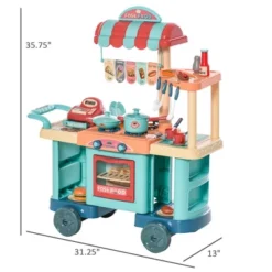 Qaba Kids Kitchen Food Stand With Play Food, Money, Cash Register, Accessories Ages 3- 6 14 Qaba Kids Kitchen Food Stand With Play Food, Money, Cash Register, Accessories Ages 3- 6 -Best Toys Store GUEST 2e1b078c 339a 434e b54d 93a167fe0e47