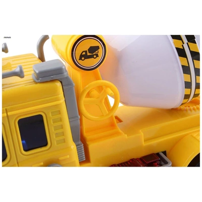 Insten Friction Powered Cement Mixer Truck Toy With Lights And Sound, Pull Back Toys 4 Insten Friction Powered Cement Mixer Truck Toy With Lights And Sound, Pull Back Toys - Image 2