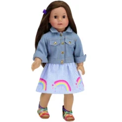 Sophia’s Rainbow Shirt And Striped Skirt For 18" Dolls, Multicolor 9 Sophia’s Rainbow Shirt And Striped Skirt For 18" Dolls, Multicolor -Best Toys Store GUEST 2fd17c73 b05d 4507 97ba f7020131084d