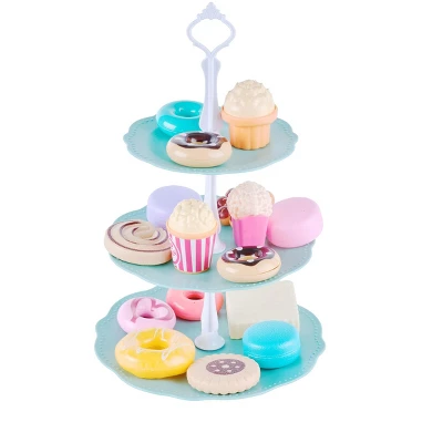 Jewelkeeper Tea Party Set For Little Girls With Tin Tea Set + Food & Carrying Case, Cat Design, 42 Piece 6 Jewelkeeper Tea Party Set For Little Girls With Tin Tea Set + Food & Carrying Case, Cat Design, 42 Piece - Image 4