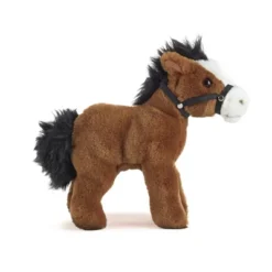 Living Nature Horse With Bridle Plush Toy