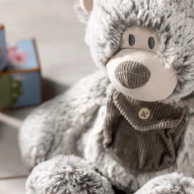 DEMDACO Gray Pocket Prayer Bear 16" 8 DEMDACO Gray Pocket Prayer Bear 16" - Image 6