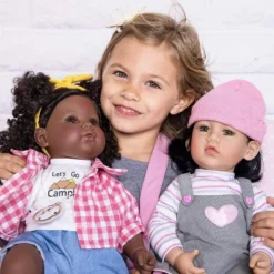 Adora Realistic Black Baby Doll Happy Camper Toddler Doll - 20 Inch, Soft CuddleMe Vinyl, Black Hair, Brown Eyes -Best Toys Store GUEST 34361bee e0ea 41d3 b048 a2526ae63697