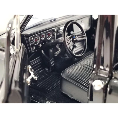1970 Chevrolet K10 4x4 Pickup Truck Black Limited Edition To 1050 Pieces Worldwide 1/18 Diecast Model Car By ACME 3 1970 Chevrolet K10 4x4 Pickup Truck Black Limited Edition To 1050 Pieces Worldwide 1/18 Diecast Model Car By ACME