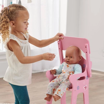 Badger Basket Blossoms & Butterflies Doll High Chair 4 Badger Basket Blossoms & Butterflies Doll High Chair - Image 2