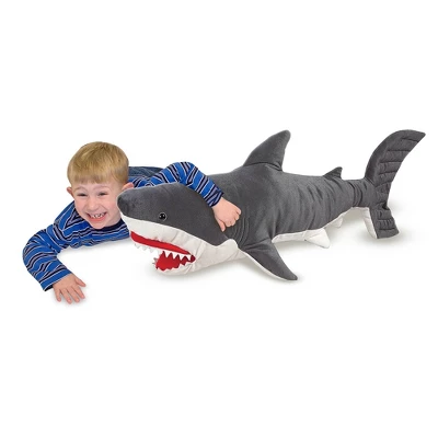 Melissa & Doug Giant Shark 3' Stuffed Animal 6 Melissa & Doug Giant Shark 3' Stuffed Animal - Image 4
