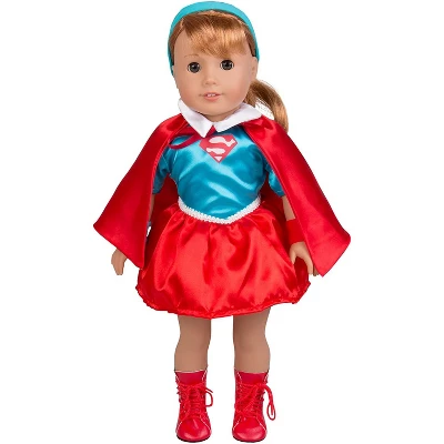 Dress Along Dolly Superwoman Outfit For American Girl Doll 4 Dress Along Dolly Superwoman Outfit For American Girl Doll - Image 2