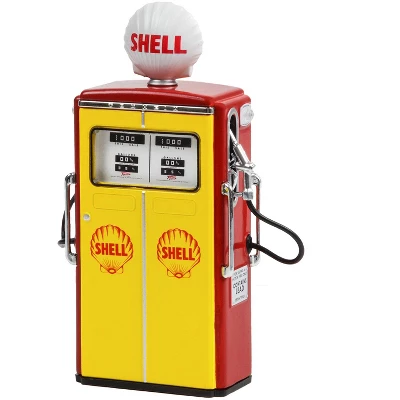 1954 Tokheim 350 Twin Gas Pump "Shell Oil" Yellow And Red "Vintage Gas Pumps" Series 12 1/18 Diecast Model By Greenlight 3 1954 Tokheim 350 Twin Gas Pump "Shell Oil" Yellow And Red "Vintage Gas Pumps" Series 12 1/18 Diecast Model By Greenlight