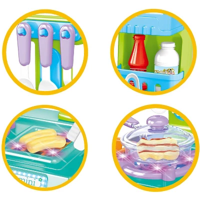 Link Little Chef Mini Kitchen Playset With Sound And Color Changing Lights For Realistic Cooking 8 Link Little Chef Mini Kitchen Playset With Sound And Color Changing Lights For Realistic Cooking - Image 6