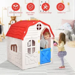 Costway Kids Cottage Playhouse Foldable Plastic Play House Indoor Outdoor Toy Portable 15 Costway Kids Cottage Playhouse Foldable Plastic Play House Indoor Outdoor Toy Portable -Best Toys Store GUEST 42d9ca03 559b 48e3 9d5c 3976e1b4a921