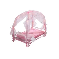 Badger Basket Royal Carriage Metal Doll Bed With Canopy Bedding And LED Lights - Pink/White/Stars 16 Badger Basket Royal Carriage Metal Doll Bed With Canopy Bedding And LED Lights - Pink/White/Stars -Best Toys Store GUEST 44855f23 75bc 4d71 a9ce 687e8f358129