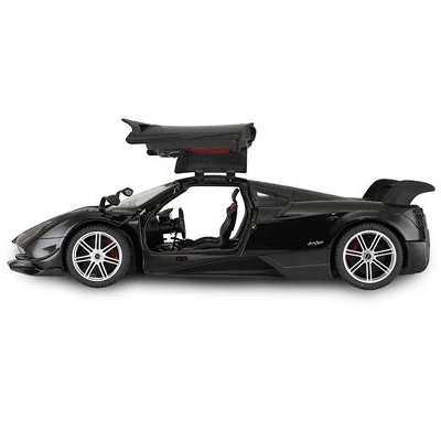 Link 1:14 RC Pagani Huayra Super Sports Car Bright Headlights And Rear Lights Great Gift For Kids - Black 5 Link 1:14 RC Pagani Huayra Super Sports Car Bright Headlights And Rear Lights Great Gift For Kids - Black - Image 3