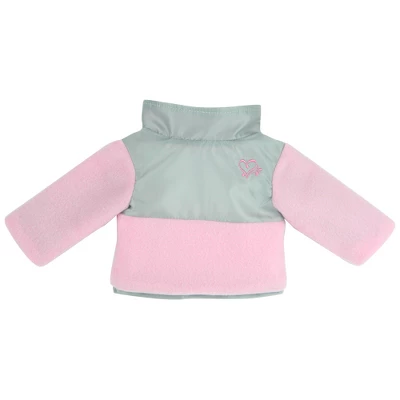 Sophia’s Fleece & Nylon Jacket For 18” Dolls, Light Pink/Silver 3 Sophia’s Fleece & Nylon Jacket For 18” Dolls, Light Pink/Silver