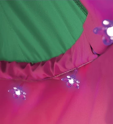 HearthSong Cozy Posy HugglePod HangOut Indoor/Outdoor Flower Hanging Tent With LED Flower Lights And Cushion 6 HearthSong Cozy Posy HugglePod HangOut Indoor/Outdoor Flower Hanging Tent With LED Flower Lights And Cushion - Image 4